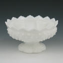 Appraisal: Fenton hobnail milk glass six-candle holder Marked Fenton Patent No