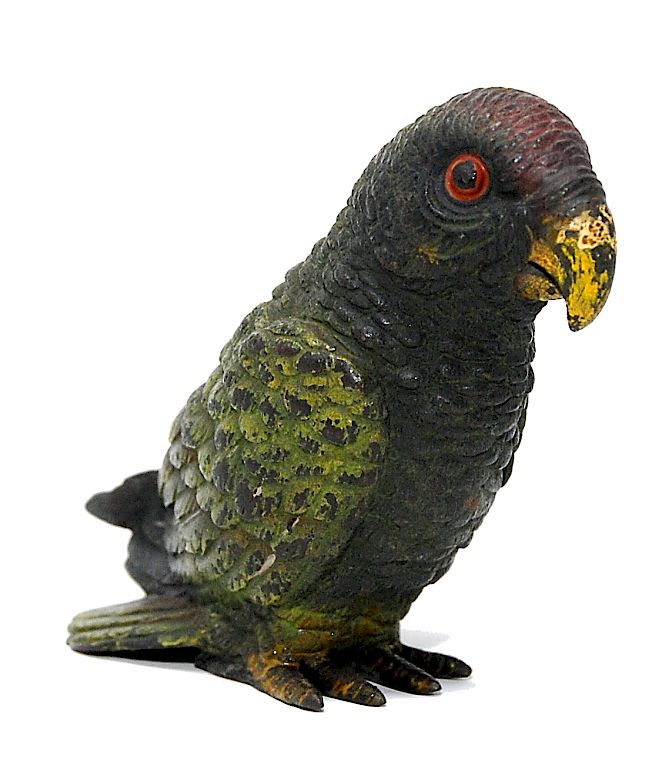 Appraisal: Cold Painted Vienna Bronze Parrot Vienna Bronze Parrot Packaging Insurance