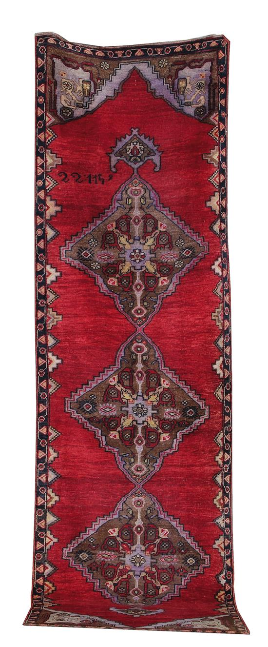 Appraisal: Turkish Oushak runner circa ' x '