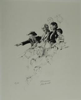 Appraisal: Norman Rockwell lithograph Norman Rockwell American - - ''Circus''- lithograph