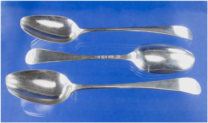 Appraisal: Georgian Silver Table Spoons Hallmarked For London Maker Thomas Northcote