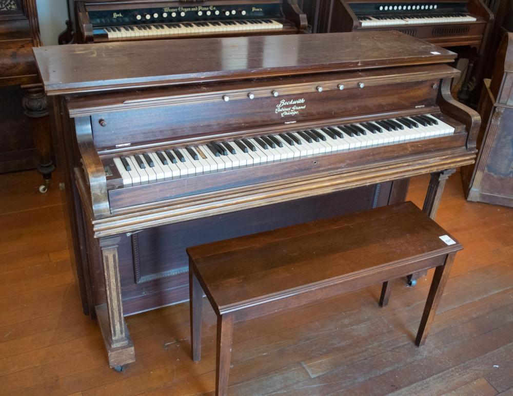 Appraisal: BECKWITH CABINET GRAND ORGAN WITH BENCH Beckwith Piano Co Chicago