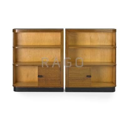 Appraisal: GILBERT ROHDE - HERMAN MILLER Pair of bookcases nos and