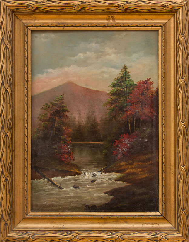 Appraisal: AMERICAN SCHOOL MOUNT MADISON Oil on panel unsigned x in