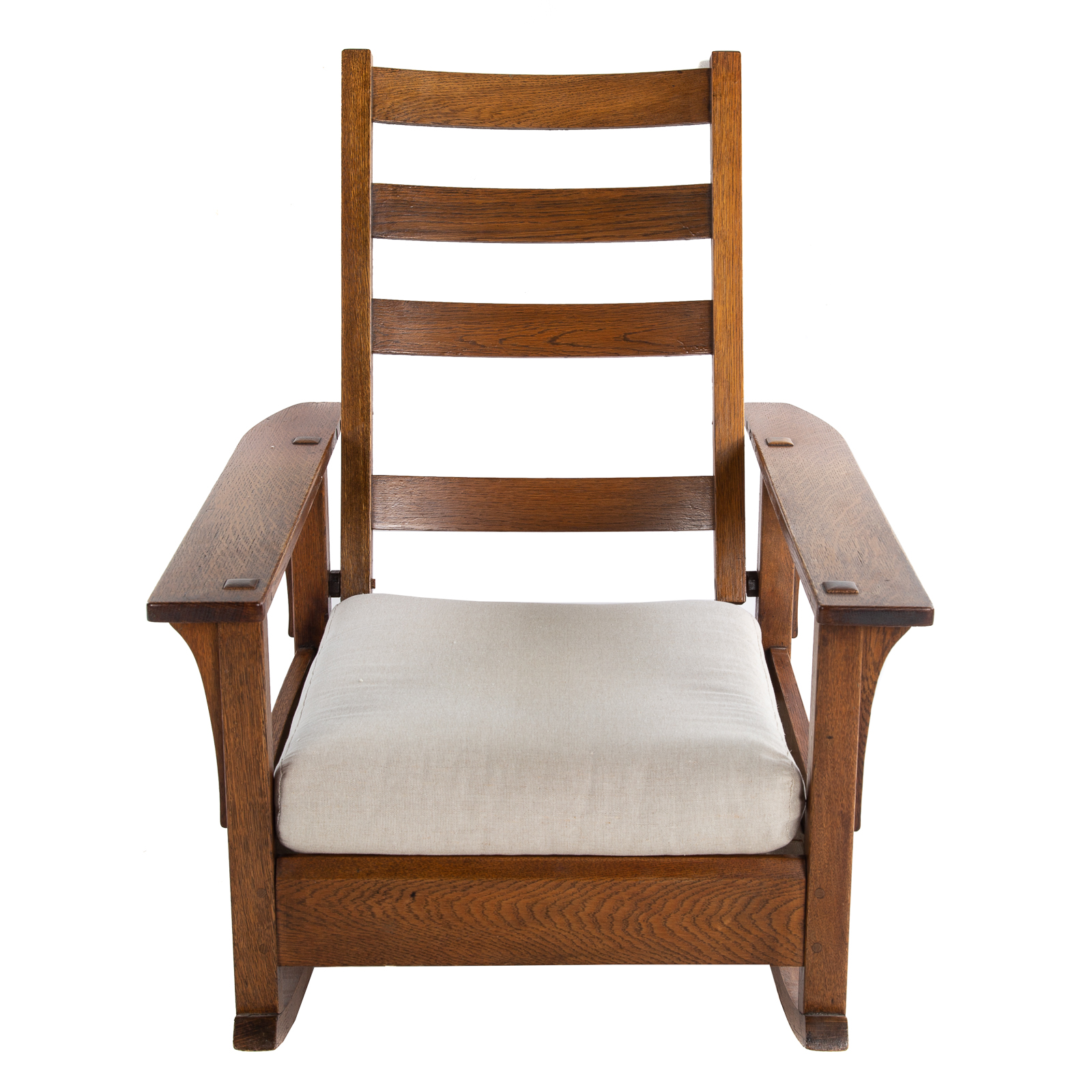 Appraisal: STICKLEY OAK MISSION MORRIS STYLE ROCKING CHAIR First quarter th