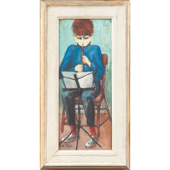 Appraisal: Ralph Taylor American - Young Musician c oil on canvas