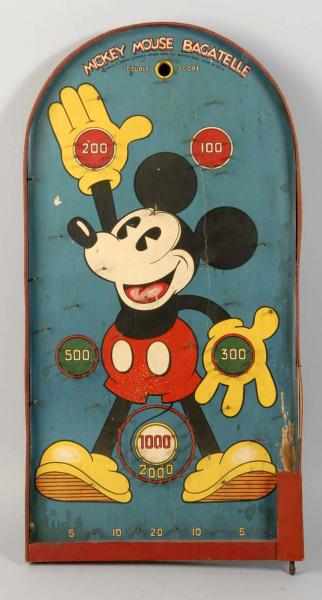 Appraisal: Disney Mickey Mouse Bagatelle Game Description Made by Marks Brothers