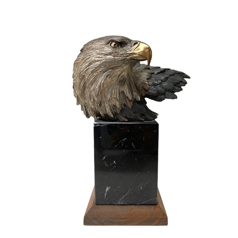 Appraisal: Eagle Bronze Sculpture Mike Curtis Eagle Bronze Sculpture Mike Curtis