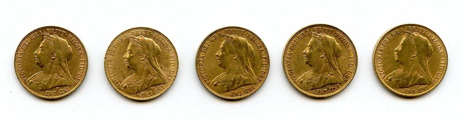 Appraisal: Great Britain Victoria Sovereigns KM- Traces of luster remain in