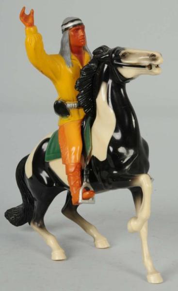 Appraisal: Hartland Horse and Brave Eagle Rider Description Plastic Includes original