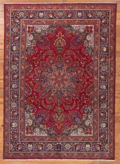 Appraisal: Antique Iranian Mashad ' x ' Rug Antique Mashhad made