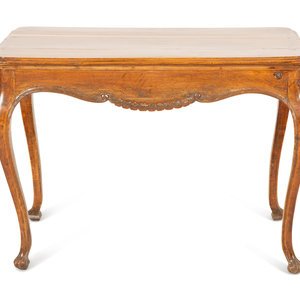 Appraisal: A Louis XV Provincial Style Carved Fruitwood Writing Table th