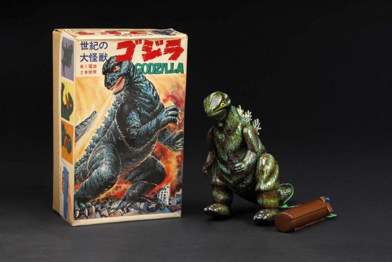 Appraisal: Godzilla Toy Description Japanese Made by Bullmark Working When in