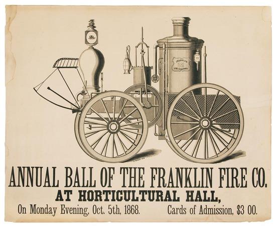 Appraisal: ROGERS E engraver Annual Ball of the Franklin Fire Co