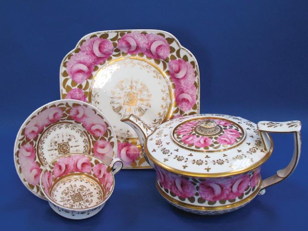 Appraisal: AN EARLY TH CENTURY SPODE PART TEA AND COFFEE SERVICE