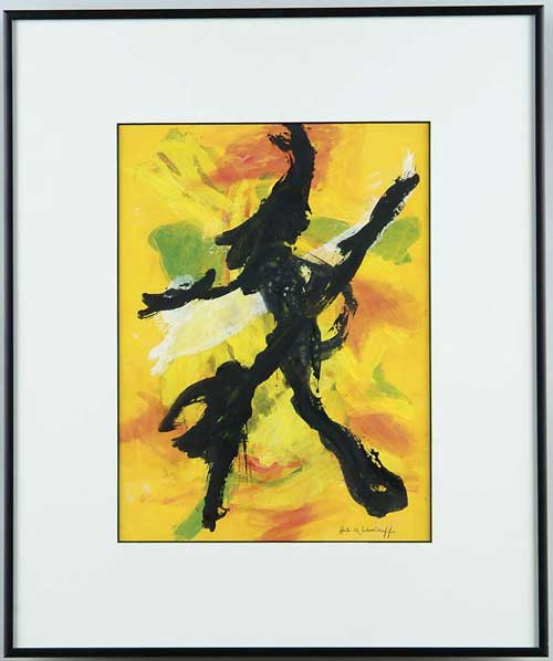 Appraisal: HALE ASPACIO WOODRUFF American - ABSTRACT THE BLACK WITCH Brightly