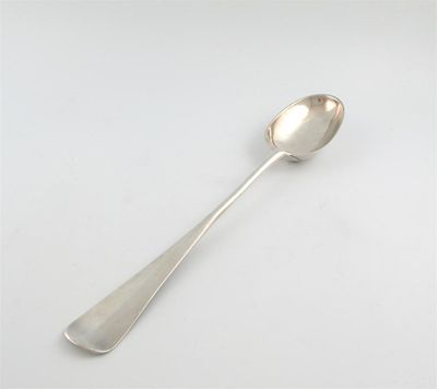 Appraisal: A George II Scottish provincial silver Hanoverian pattern basting spoon