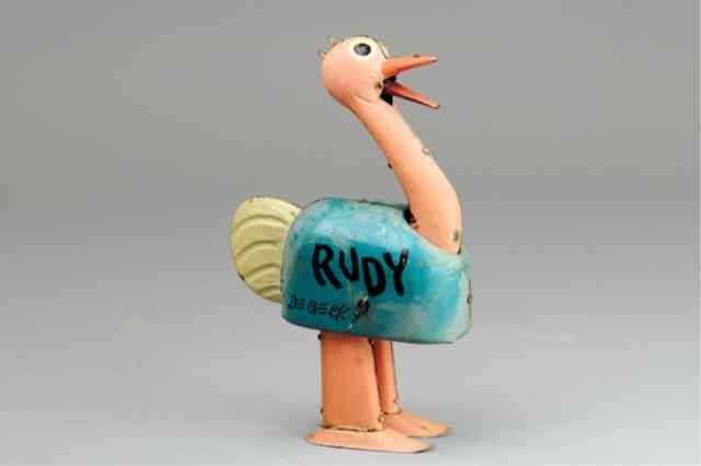 Appraisal: RUDY THE OSTRICH Nifty Germany DeBeck design lithographed tin and