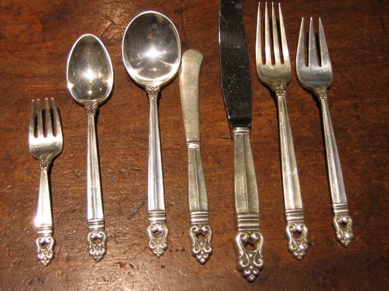 Appraisal: INTERNATIONAL STERLING ROYAL DANISH comprising dinner knives dinner forks salad