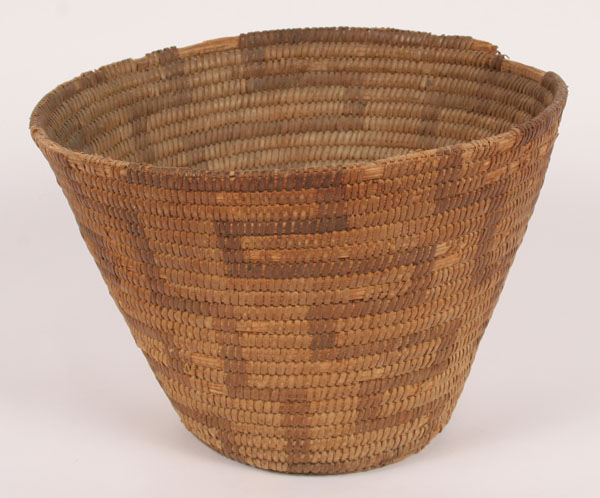 Appraisal: Native American basket Pima weaving H x Diam Damage to