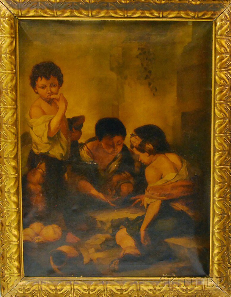 Appraisal: After Bartolome Esteban Murillo Spanish - Boys Playing Dice Unsigned