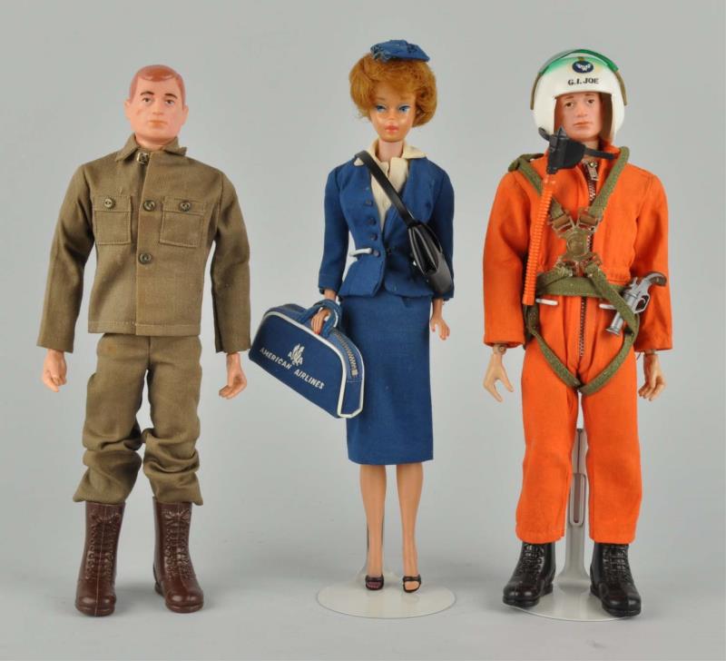 Appraisal: Lot Of G I Joe Related Doll Figures Includes a