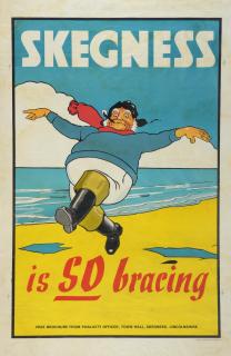 Appraisal: Skegness Is So Bracing - Vintage Travel poster 'Free brochure