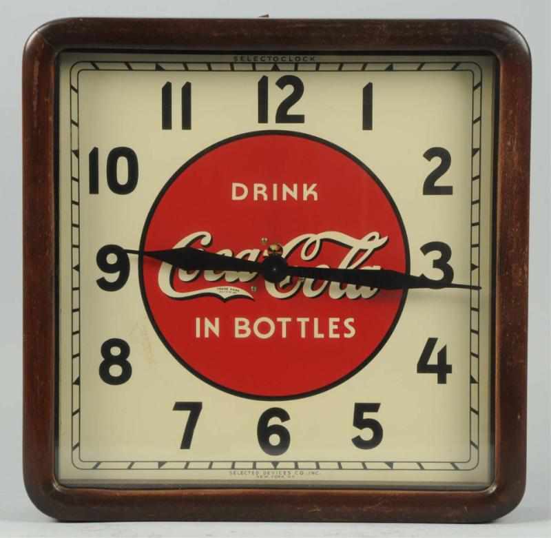 Appraisal: s Coca-Cola Selectoclock Clean and bright with small stain around