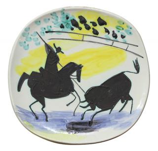 Appraisal: Ceramic plate Pablo Picasso Pablo Picasso Spanish - Picador and