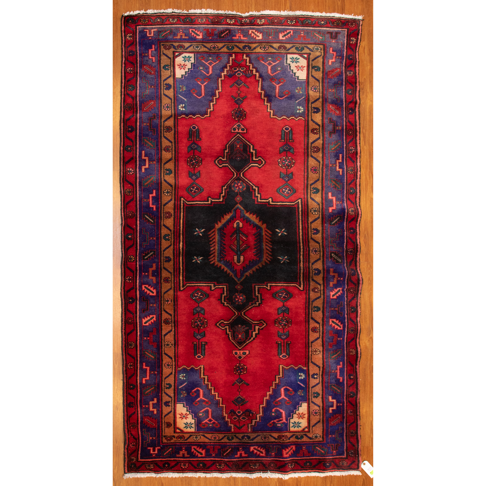 Appraisal: HAMADAN RUG PERSIA X Fourth quarter- th century hand-knotted wool