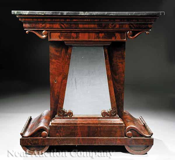 Appraisal: An American Classical Mahogany Mixing Table early th c attributed