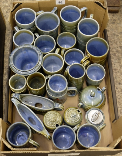 Appraisal: A collection of Irish Wade items including tankards vases etc