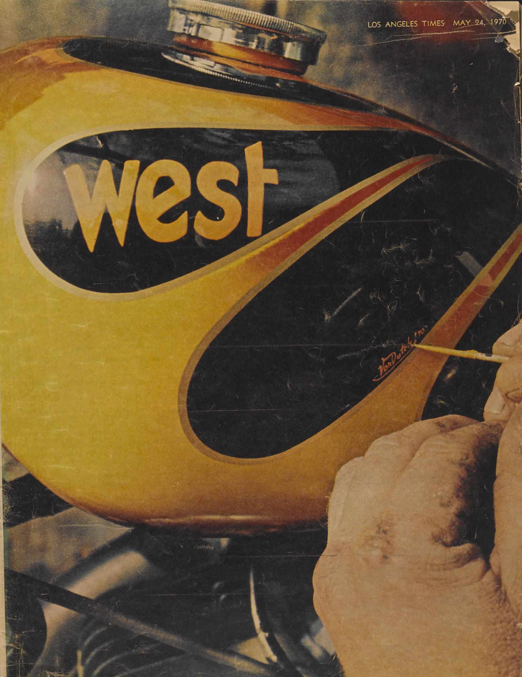 Appraisal: An issue of L A West magazine featuring Von Dutch