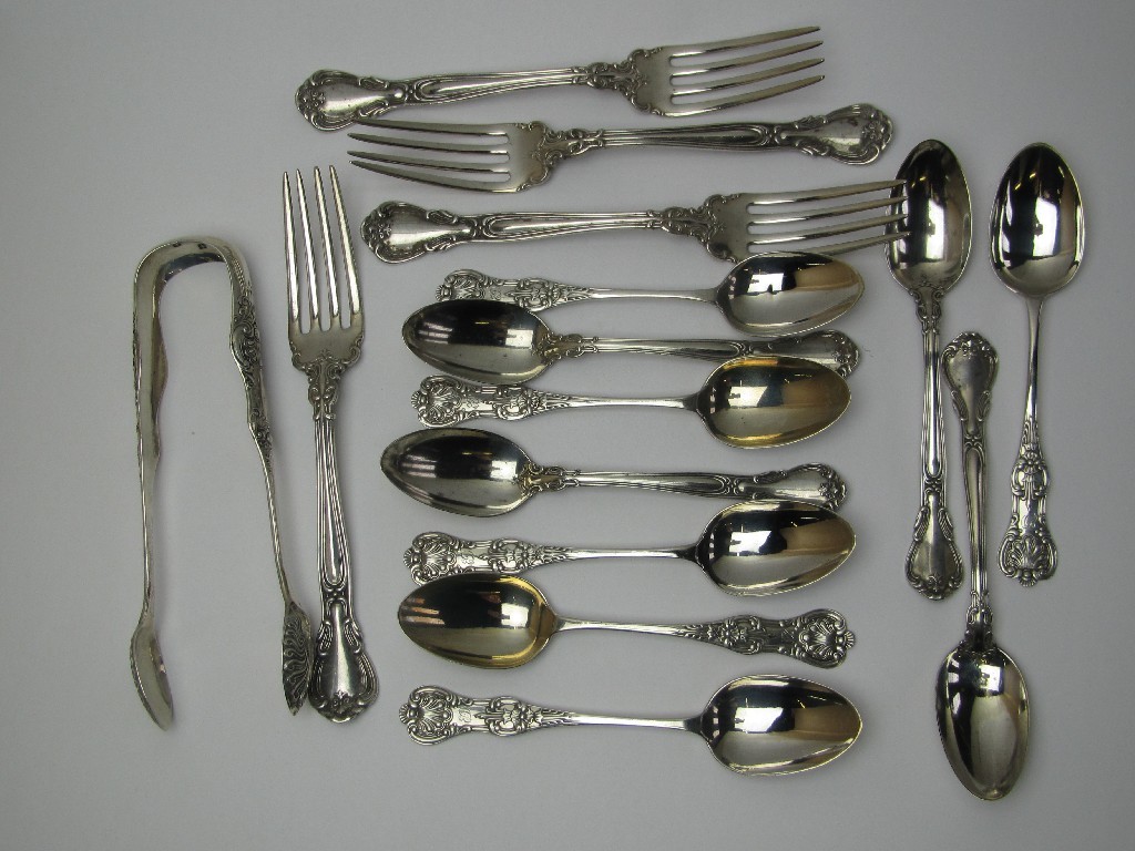 Appraisal: A lot comprising seven Victorian silver spoons Glasgow sterling silver