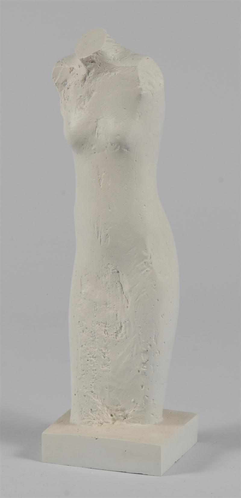 Appraisal: MANUEL NERI b UNTITLED FEMALE FORM Painted metal sculpture numbered