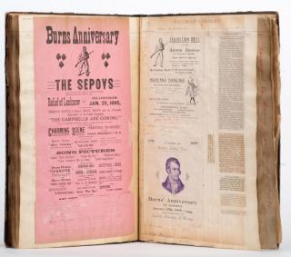 Appraisal: Aurora Zouaves Scrapbook - Being a page scrapbook of ephemera