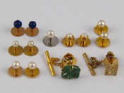 Appraisal: A mixed lot comprising four pairs of untested pearl studs