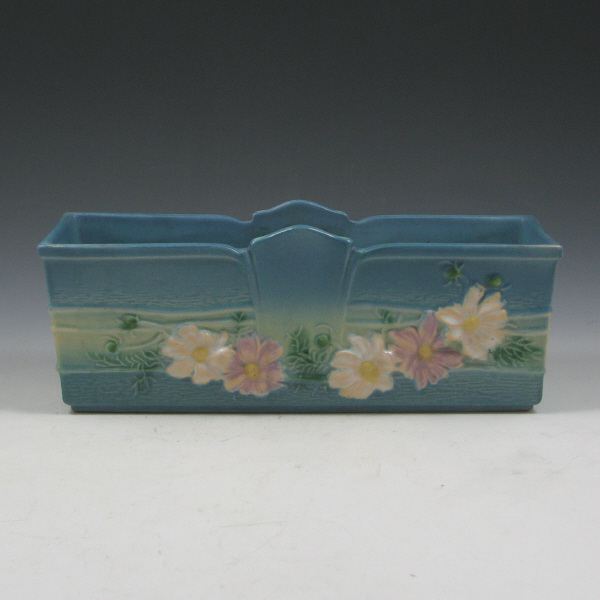 Appraisal: Roseville Cosmos window box in blue Marked Roseville - Mint