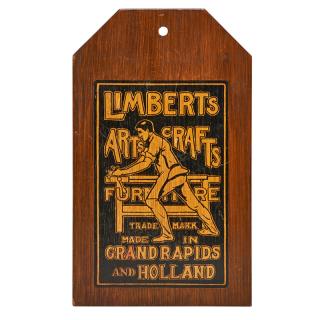 Appraisal: LIMBERT Rare dealer display sig LIMBERTRare dealer display sign Grand