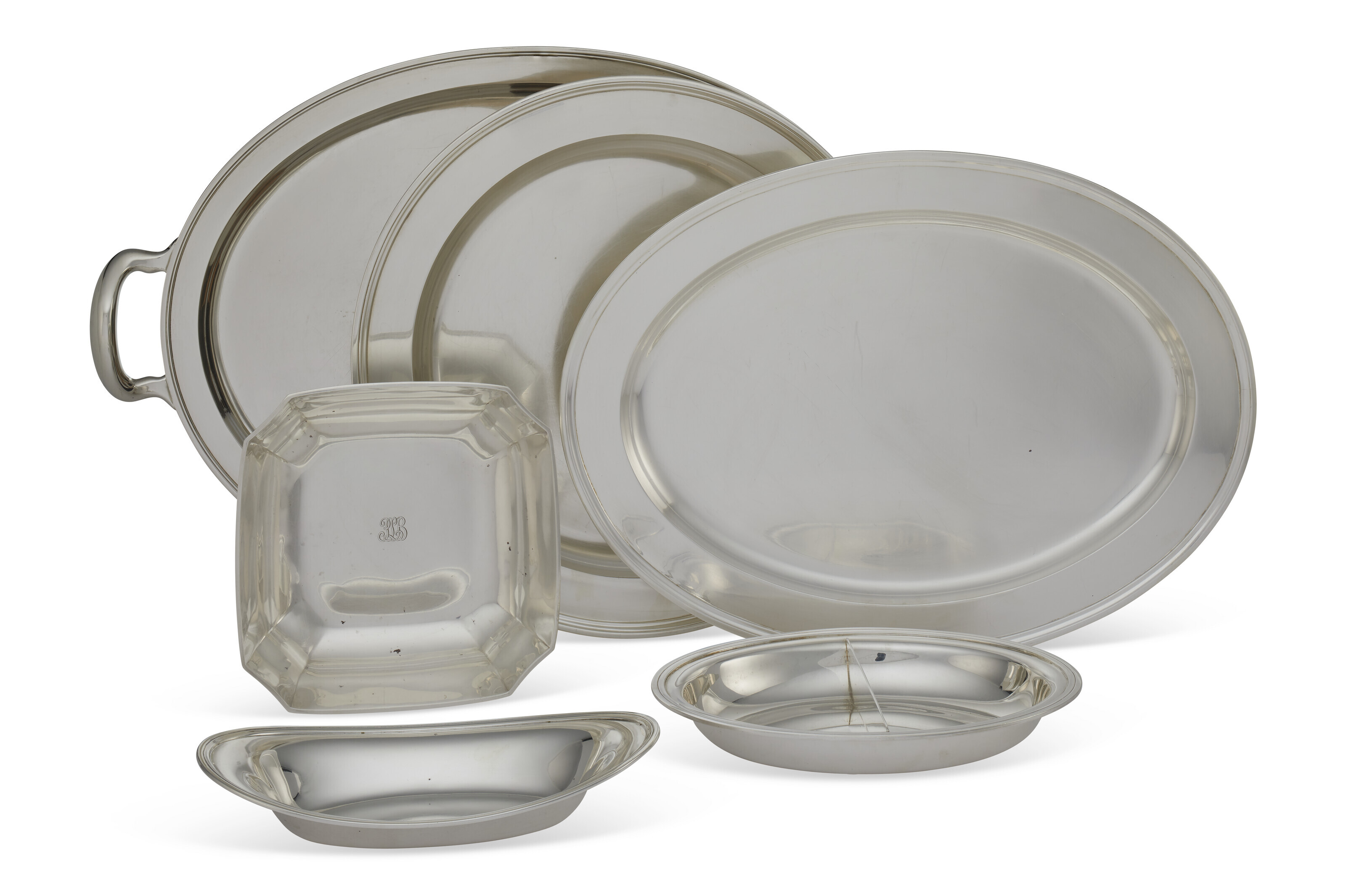 Appraisal: A SUITE OF AMERICAN SILVER SERVING WARES MARK OF TIFFANY