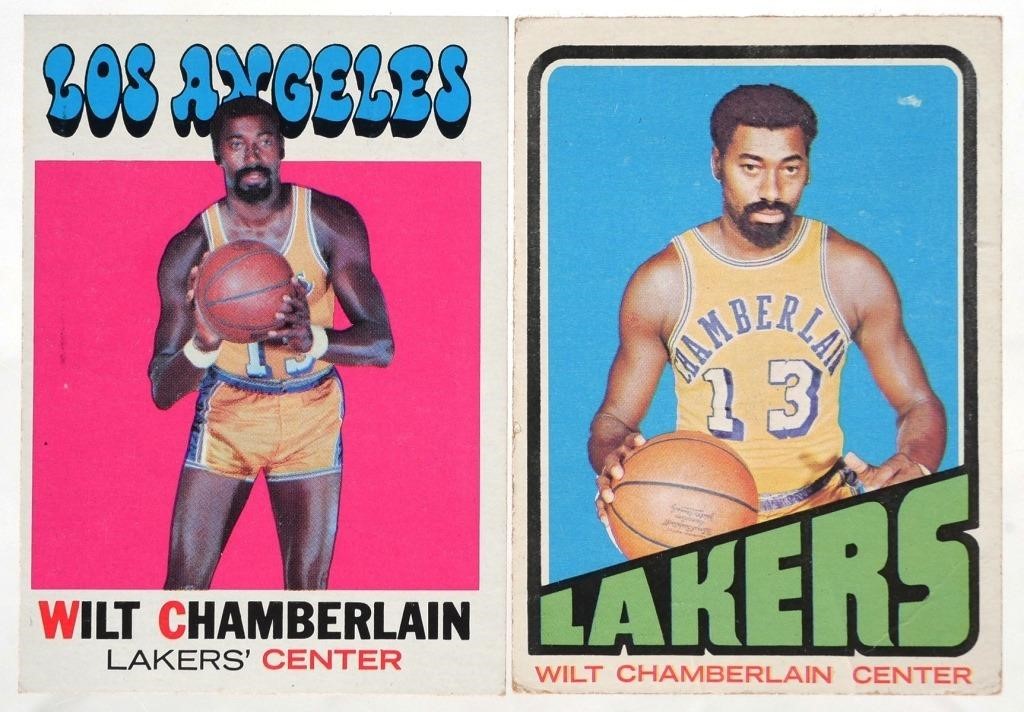 Appraisal: Topps and Topps cards of Wilt Chamberlain Ungraded shipping info