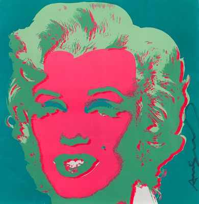 Appraisal: Andy Warhol American - Marilyn screenprint on paper verso printed