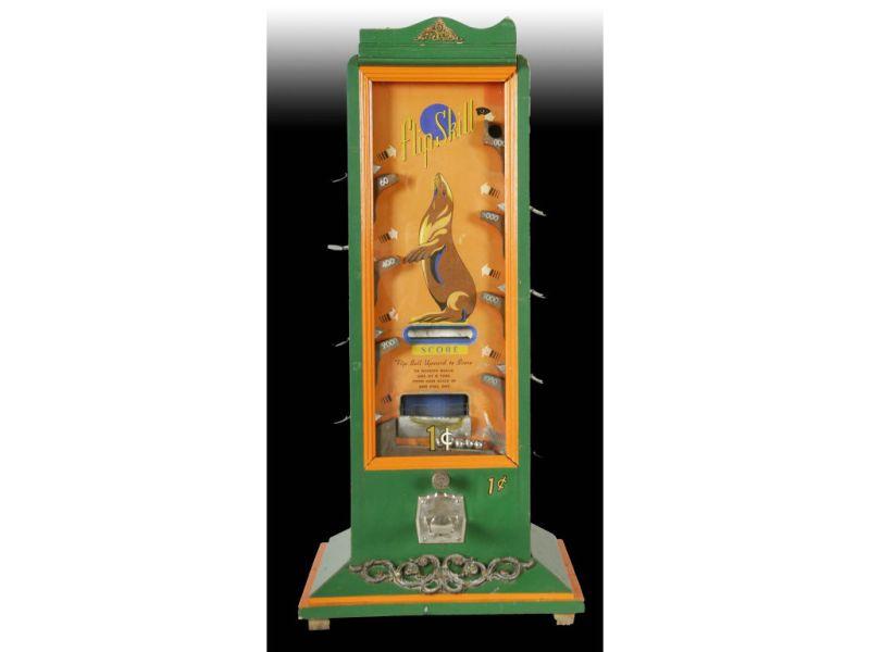 Appraisal: Mills Flip Skill Coin-Operated Machine Description '' T x ''