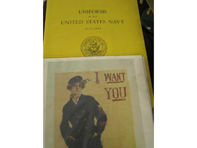 Appraisal: Lot of Navy War Prints plus set of navy uniform