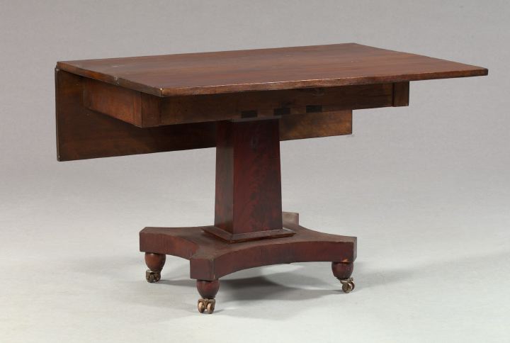 Appraisal: American Late Classical Mahogany Drop-Leaf Table second quarter th century