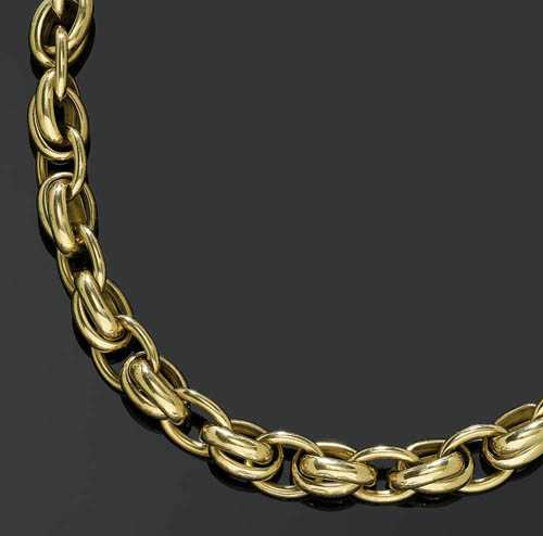 Appraisal: GOLD NECKLACE WITH BRACELET POMELLATO Yellow gold g Casual solid