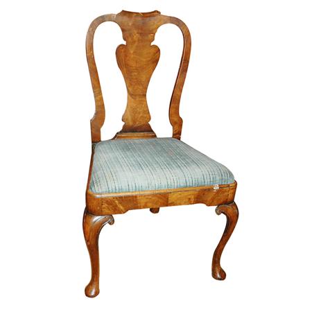 Appraisal: Georgian Style Walnut Side Chair Estimate nbsp nbsp nbsp -