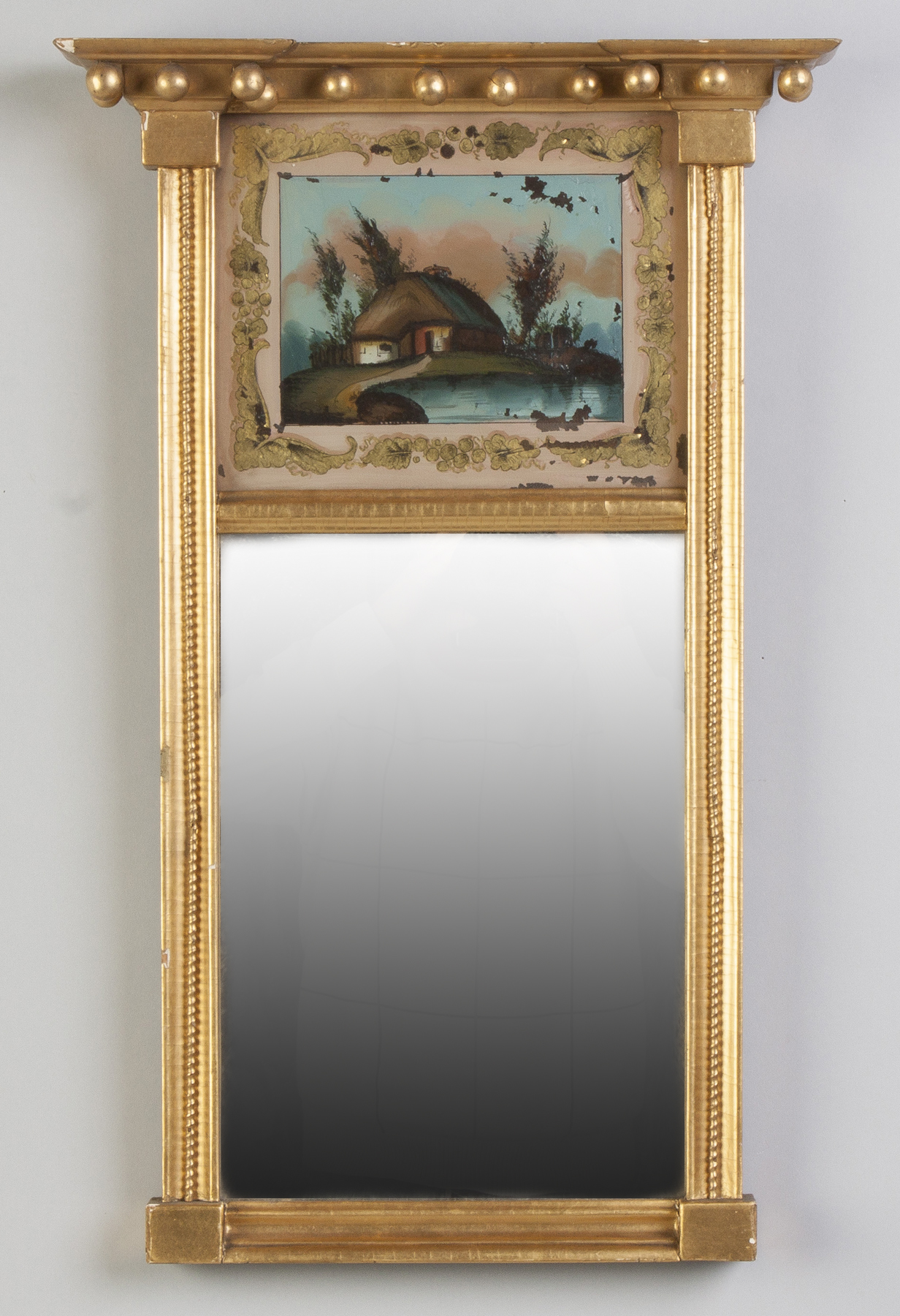 Appraisal: Federal Gilt Wood Mirror C