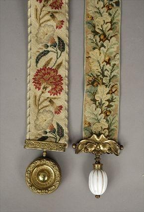 Appraisal: Two Victorian Needlework Bell Pulls to in