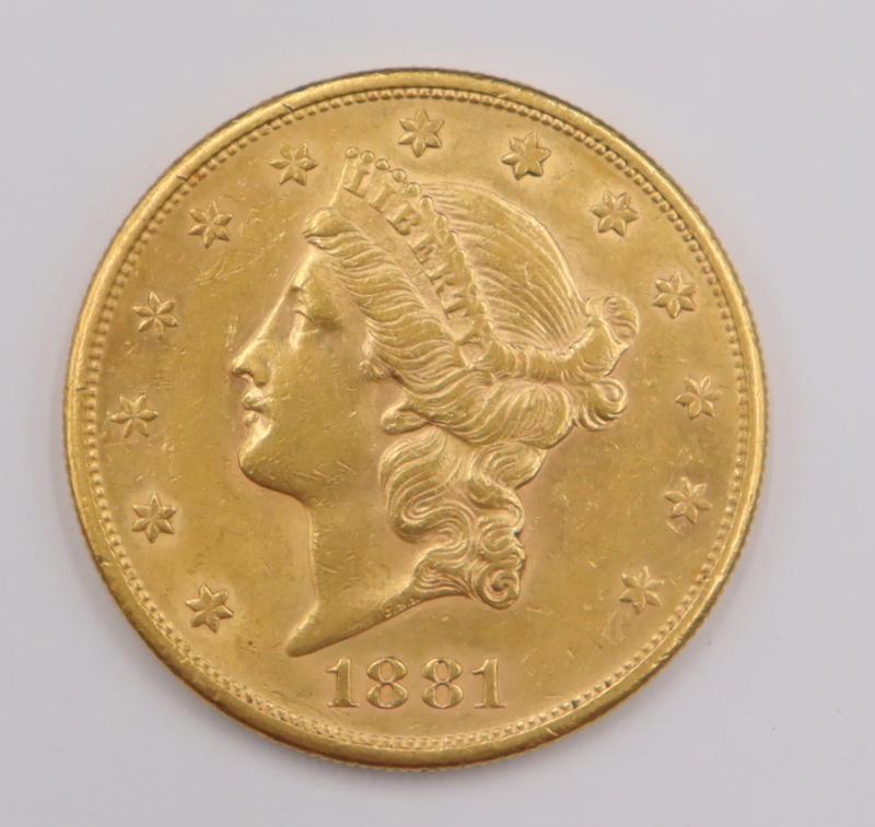 Appraisal: NUMISMATICS S LIBERTY HEAD DOUBLE EAGLE Gold Coin An S